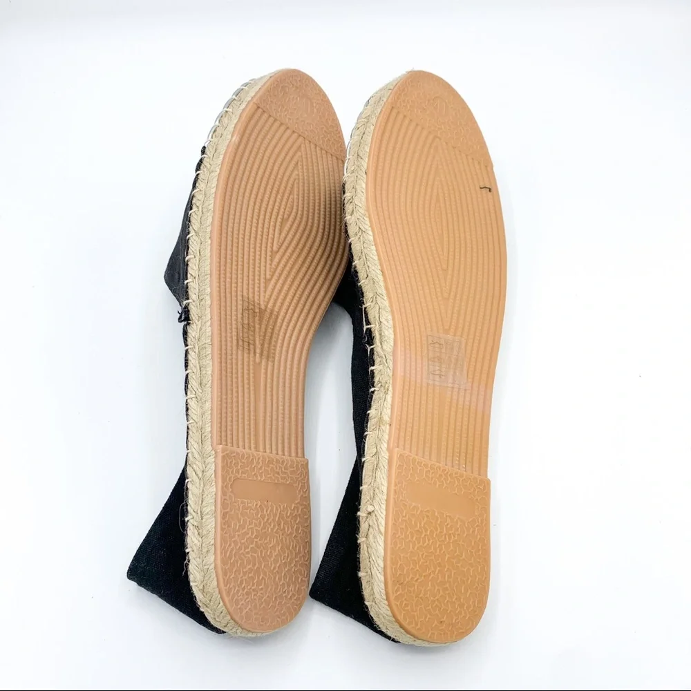 London Rebel for ASOS Black and Silver Espadrilles